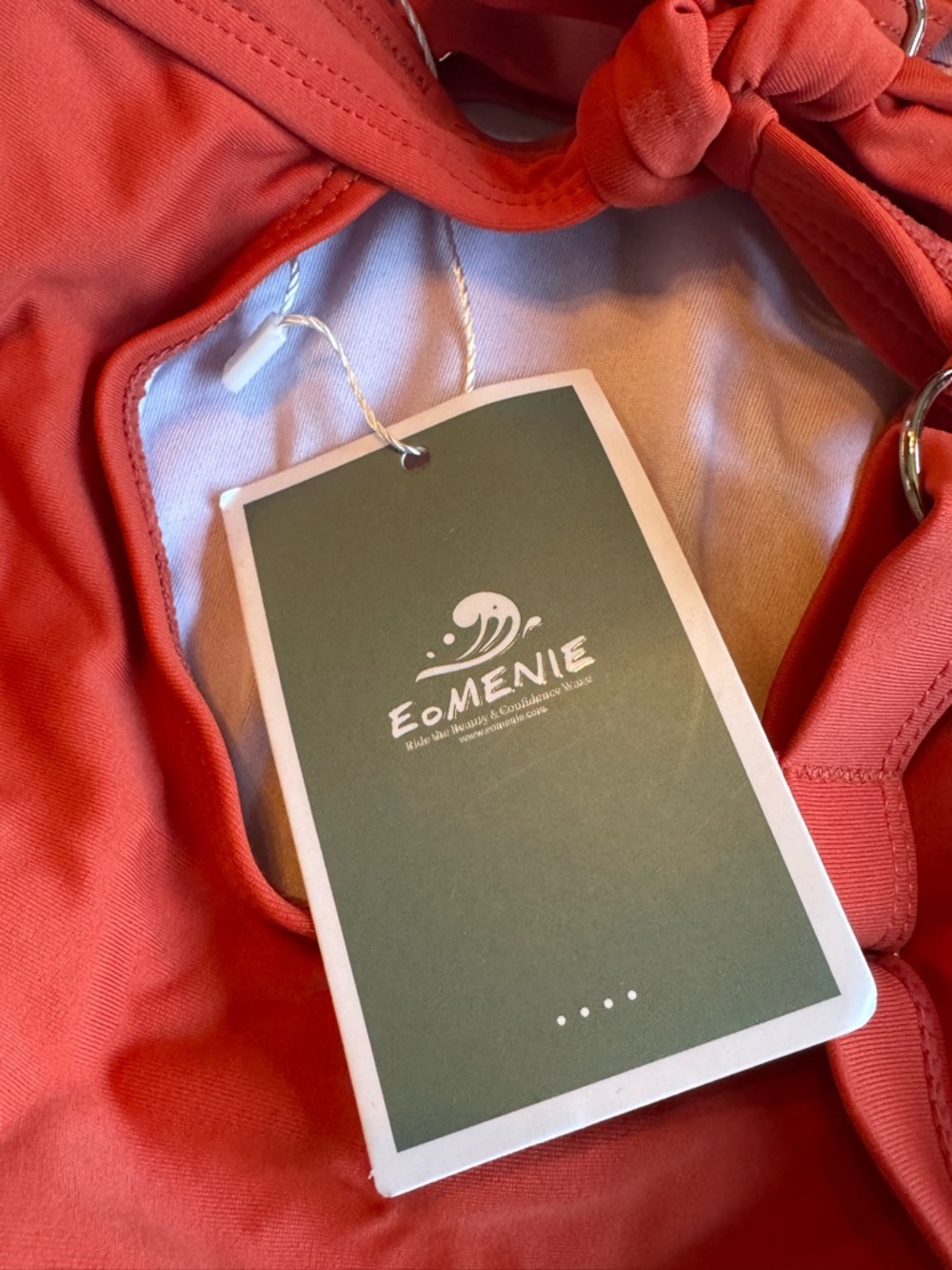 EoMENIE orange One-Piece  Swimsuit NWT XL - Picture 7 of 7